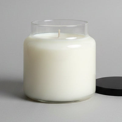 22.0 oz Apothecary Soy Lotion Candle open