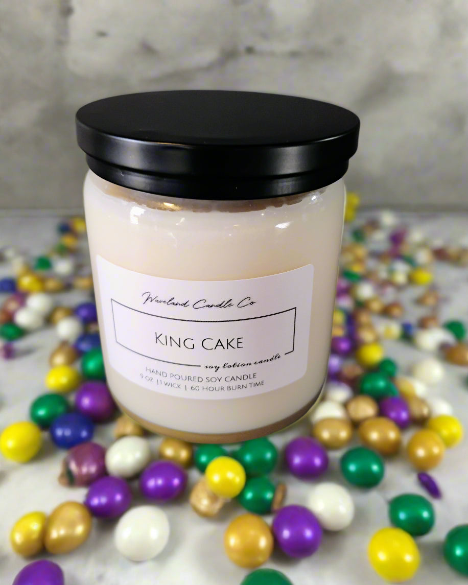 King Cake Soy Candles