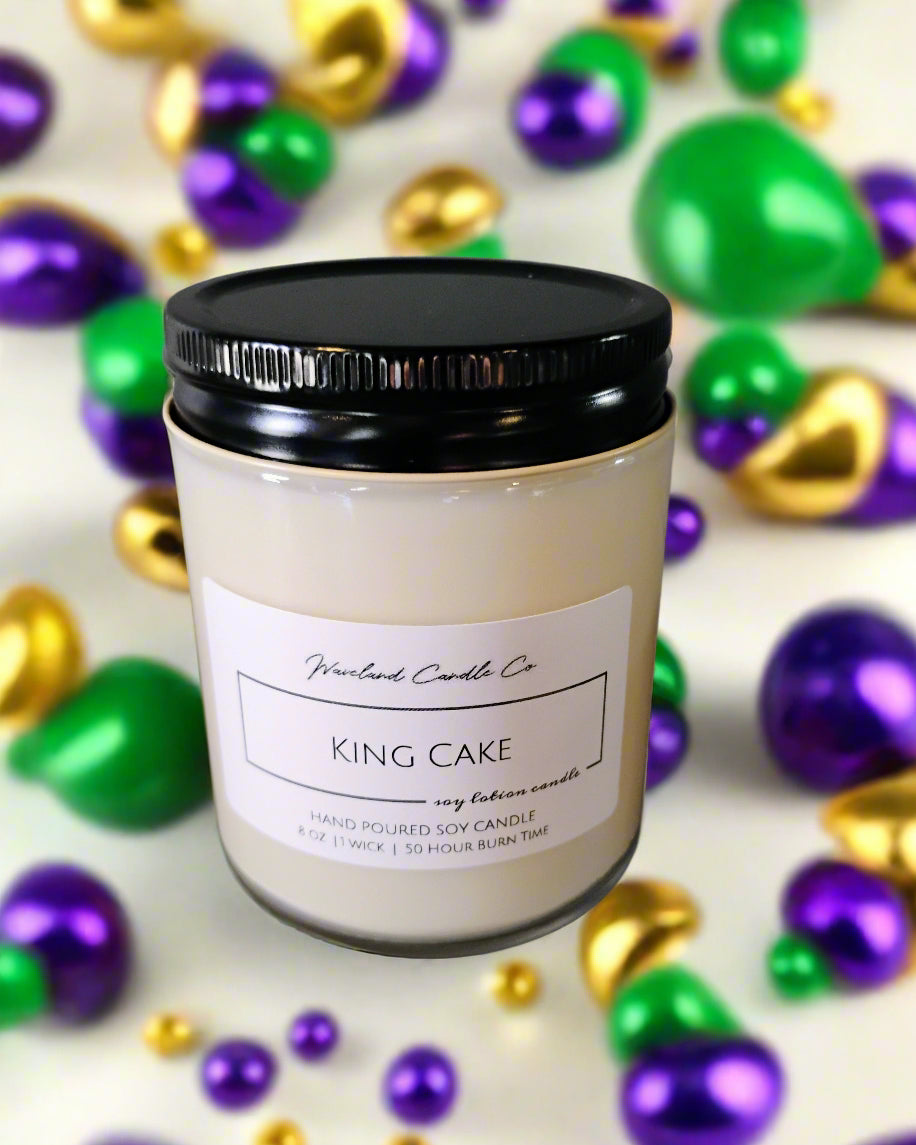 King Cake Soy Candles