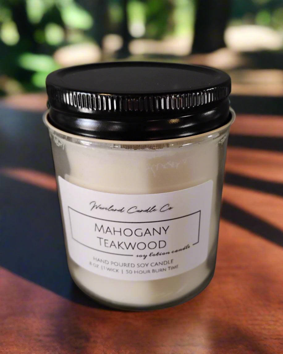 Mahogany Teakwood Soy Candles