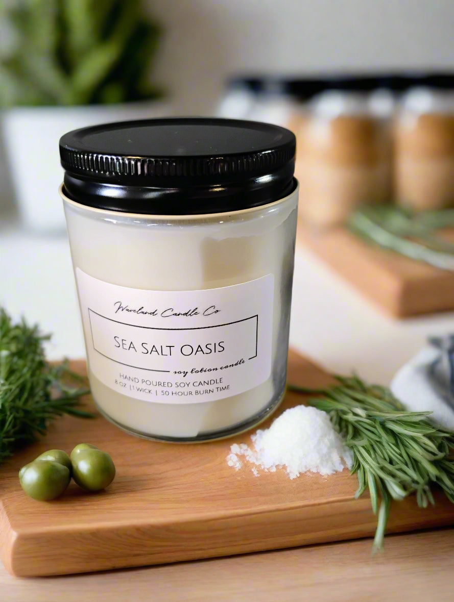 Sea Salt Oasis Soy Candles