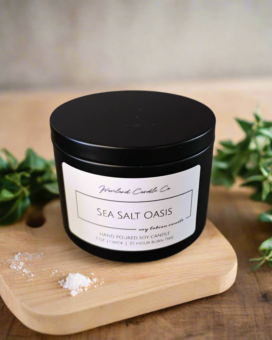 Sea Salt Oasis Soy Candles