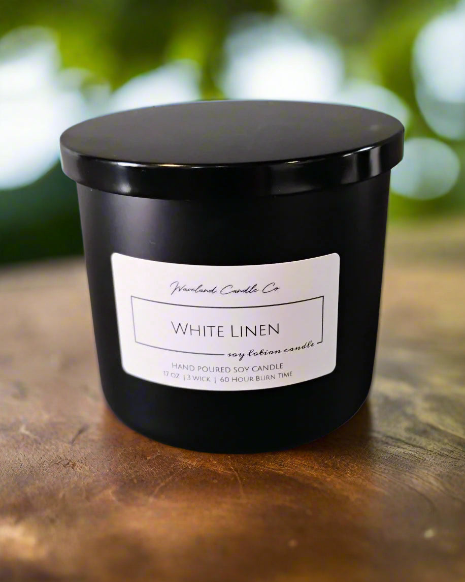 White Linen Soy Candles
