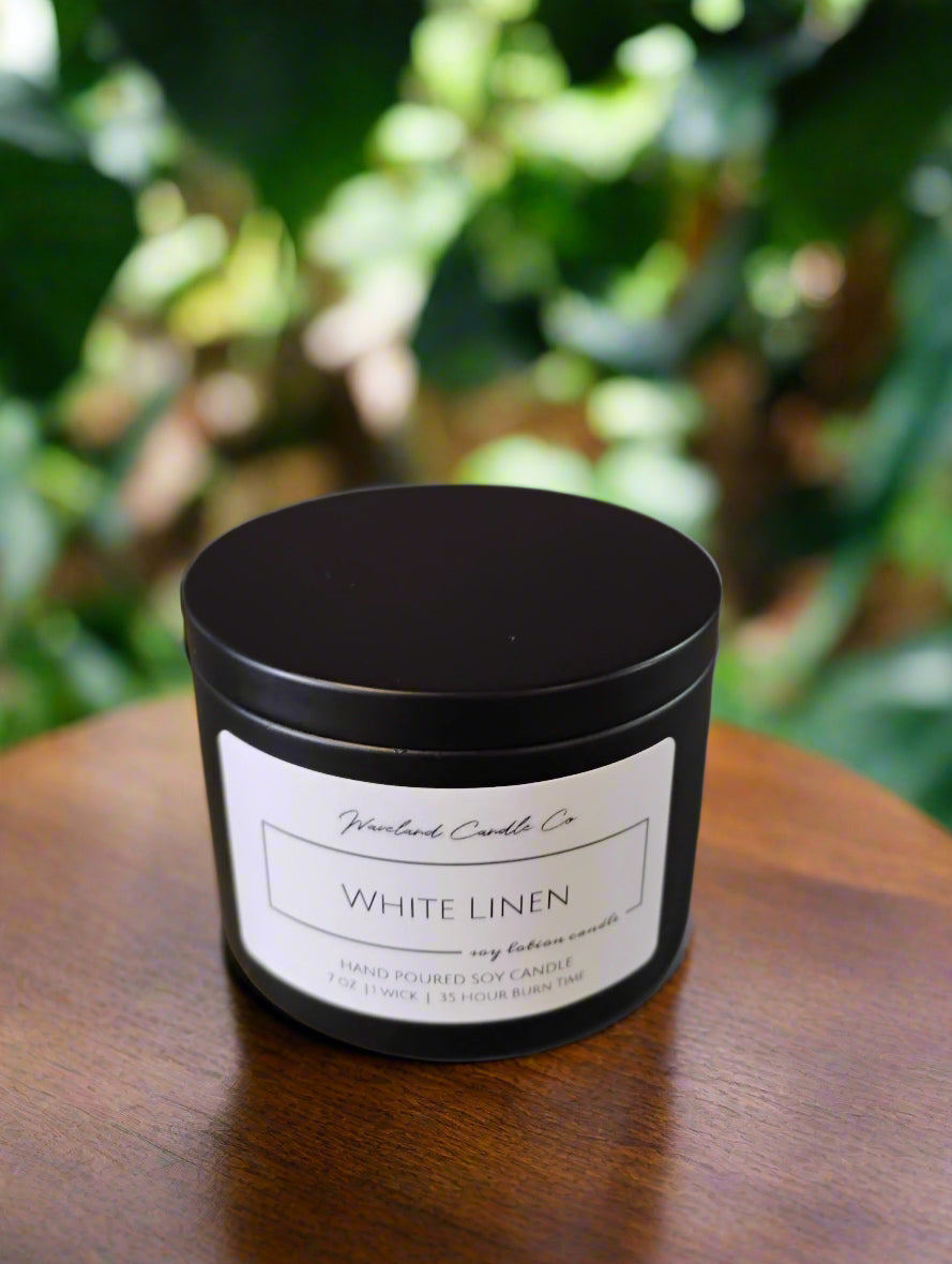 White Linen Soy Candles