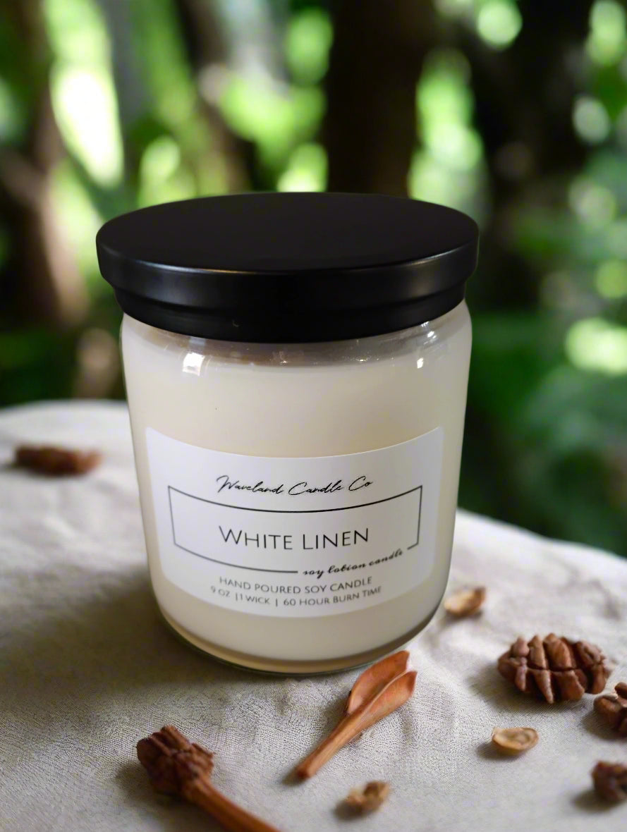 White Linen Soy Candles
