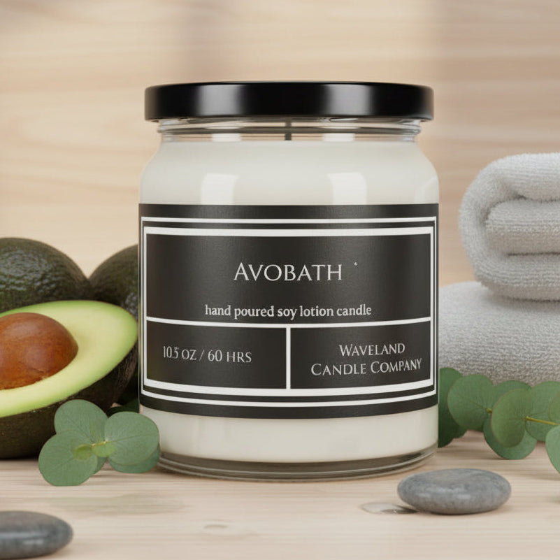 10.5 oz Avobath Soy Lotion Candles 