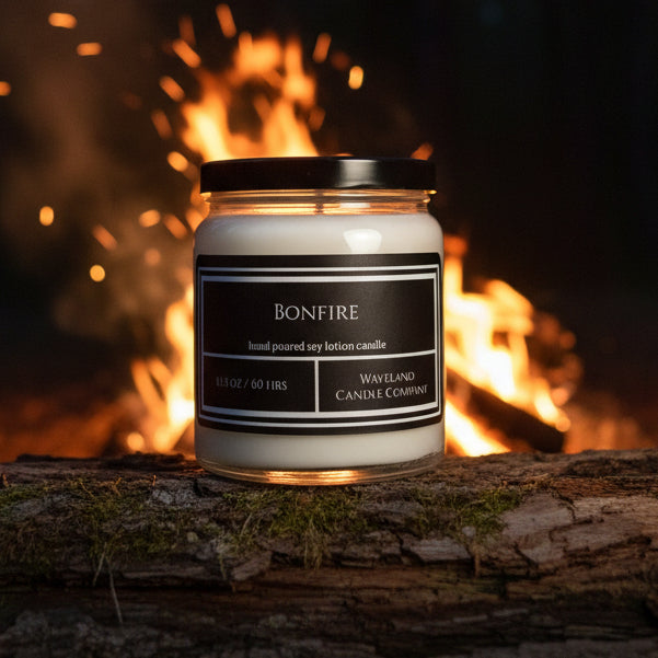 10.5 oz Bonfire Soy Lotion Candle