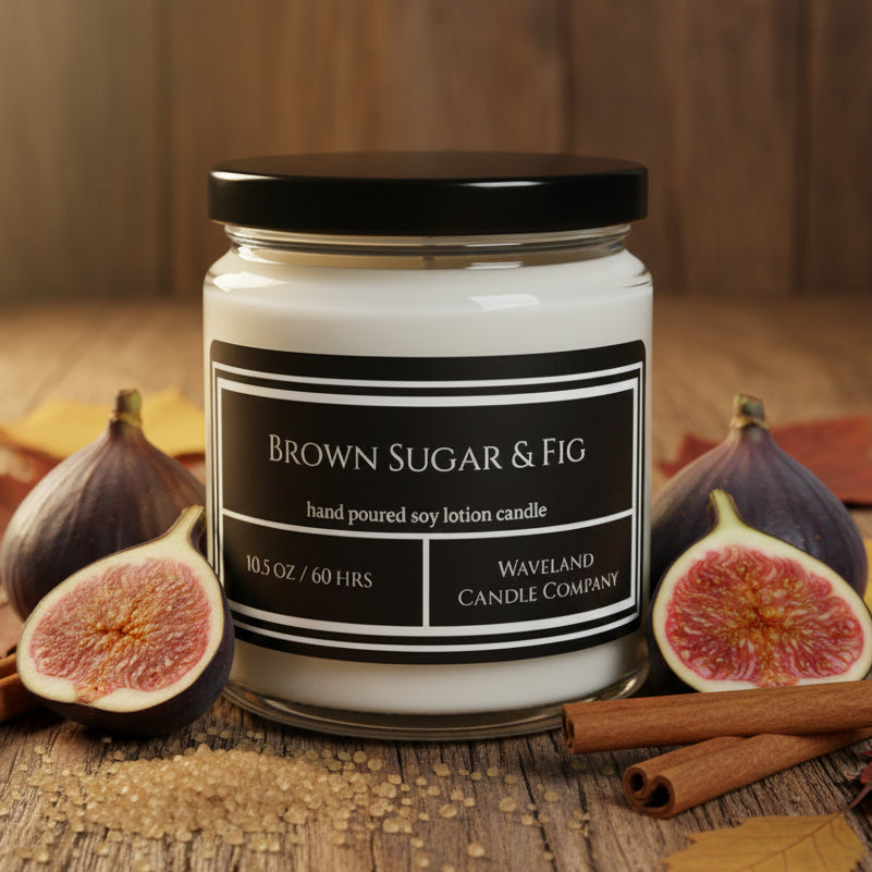 10.5 oz Brown Sugar & Fig Soy Lotion Candle