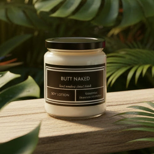 10.5 oz Butt Naked Soy Lotion Candle