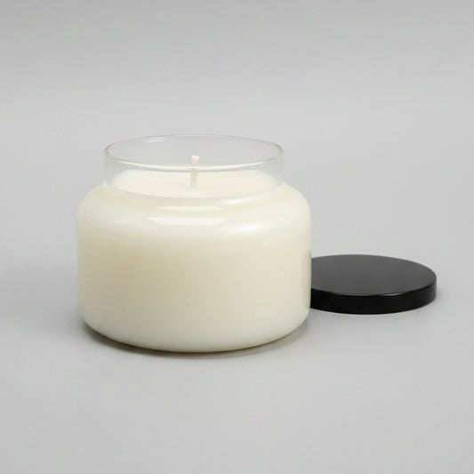 15.0 oz Apothecary Soy Lotion Candle open