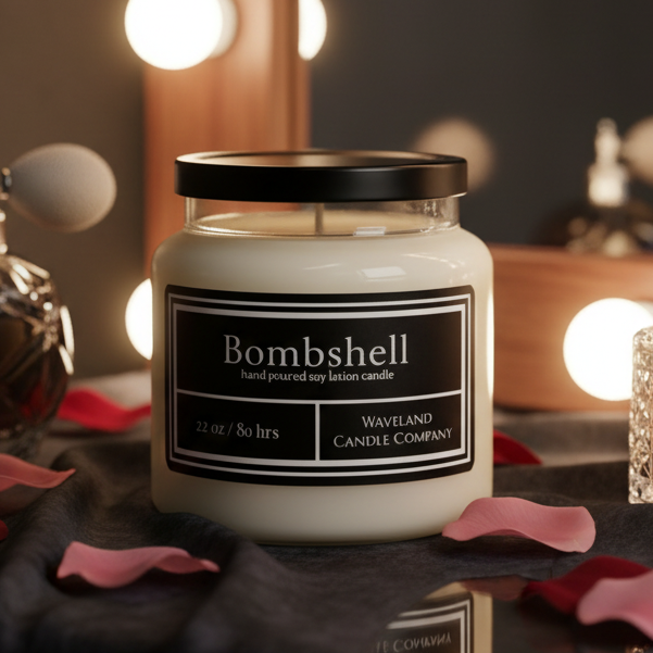 22.0 oz Bombshell Apothecary Soy Lotion Candle