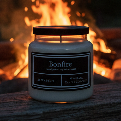 22.0 oz Bonfire Apothecary Soy Lotion Candle