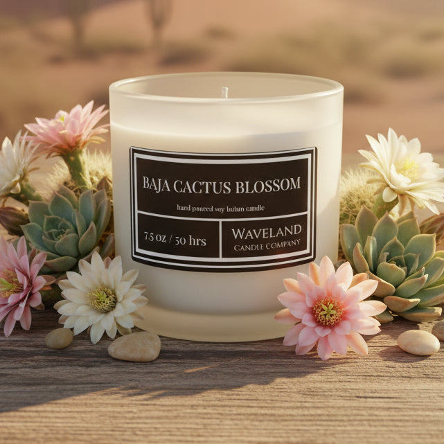 7.5 oz Baja Cactus Blossom Soy Lotion Candle