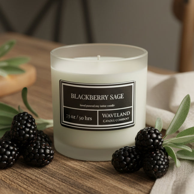 7.5 oz Blackberry Sage Soy Lotion Candle