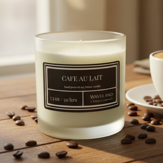 7.5 oz Cafe Au Lait Soy Lotion Candle