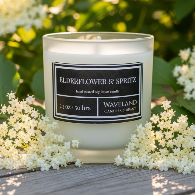 7.5 oz Elderflower & Spritz Soy Lotion Candle