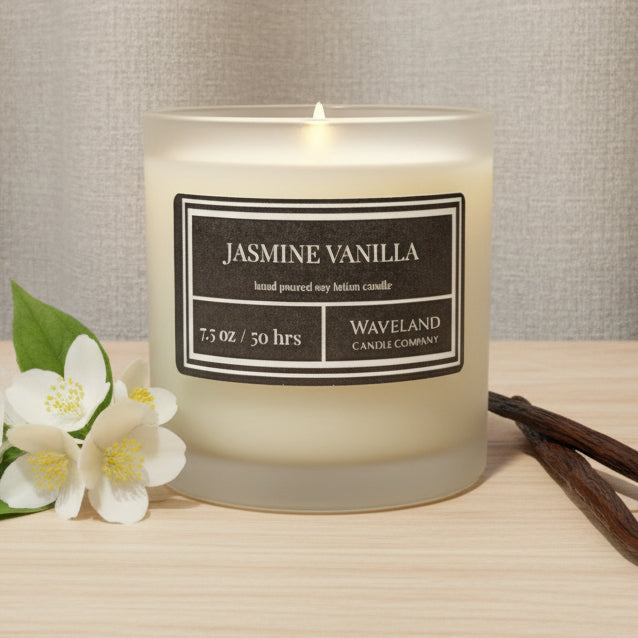 7.5 oz Jasmine Vanilla Soy Lotion Candle 