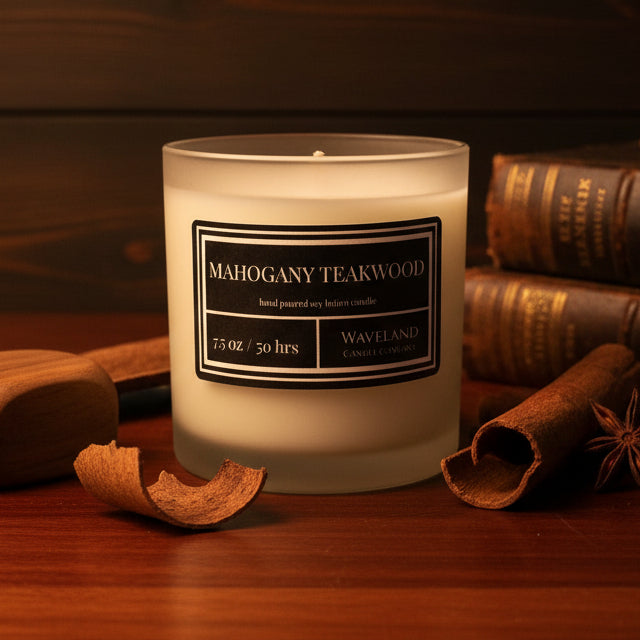7.5 oz Mahogany Teakwood Soy Lotion Candle
