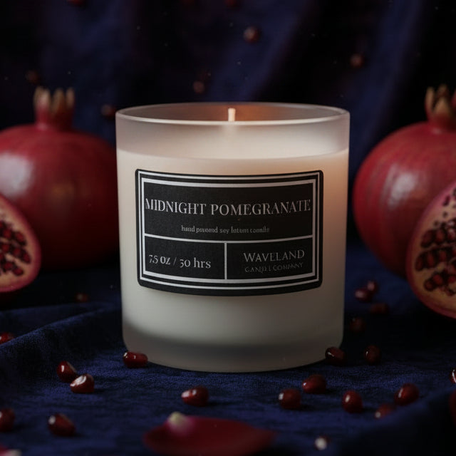 7.5 oz Midnight Pomegranate Soy Lotion Candle