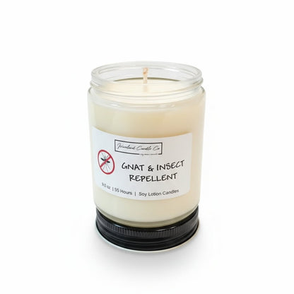 9 oz Gnat Repellent Soy Lotion Candle
