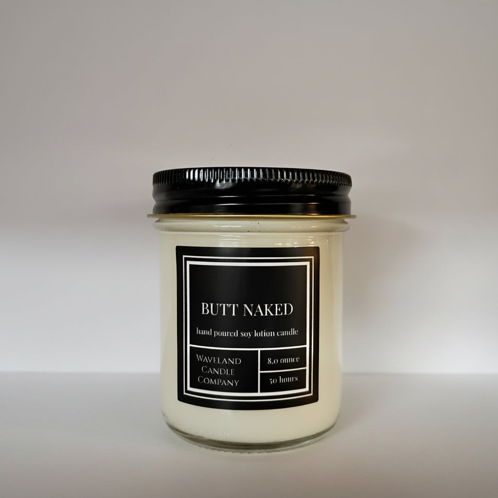 8.0 oz Butt Naked Soy Candle 