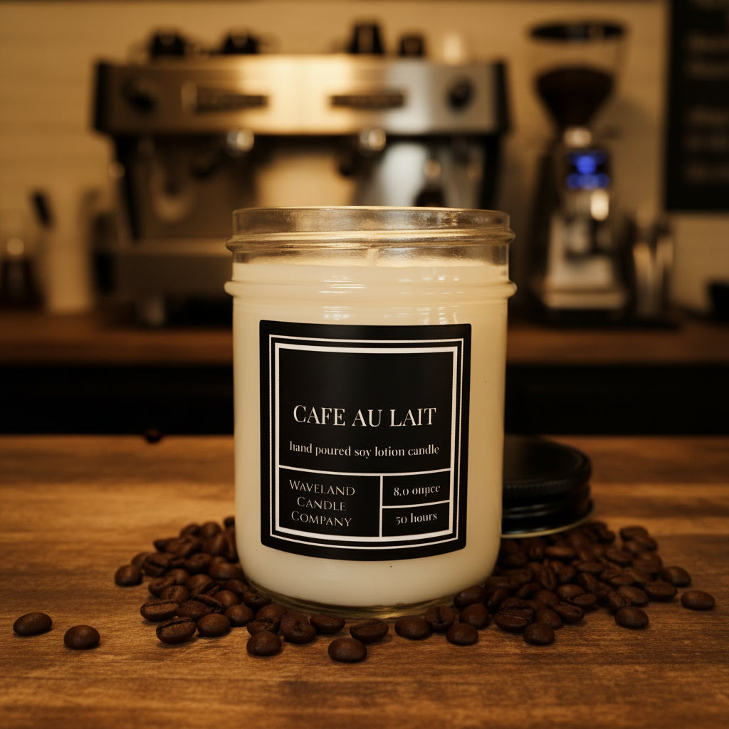 8.0 oz Cafe_A_Lait_Soy_Candle - open
