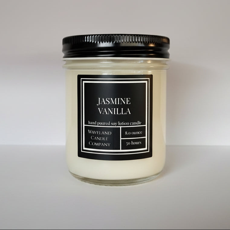 8.0 oz Jasmine Vanilla Soy Lotion Candle 
