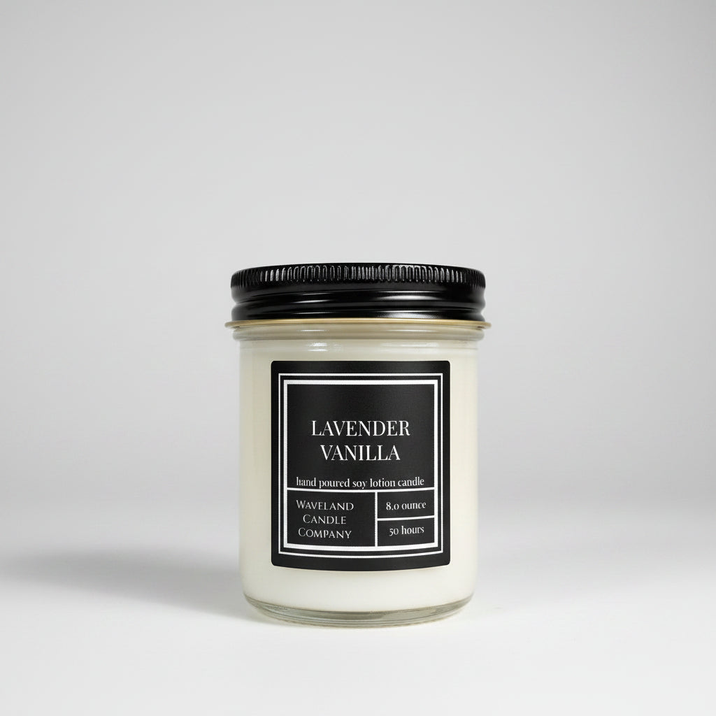 8.0 oz Lavender Vanilla Soy Candle 