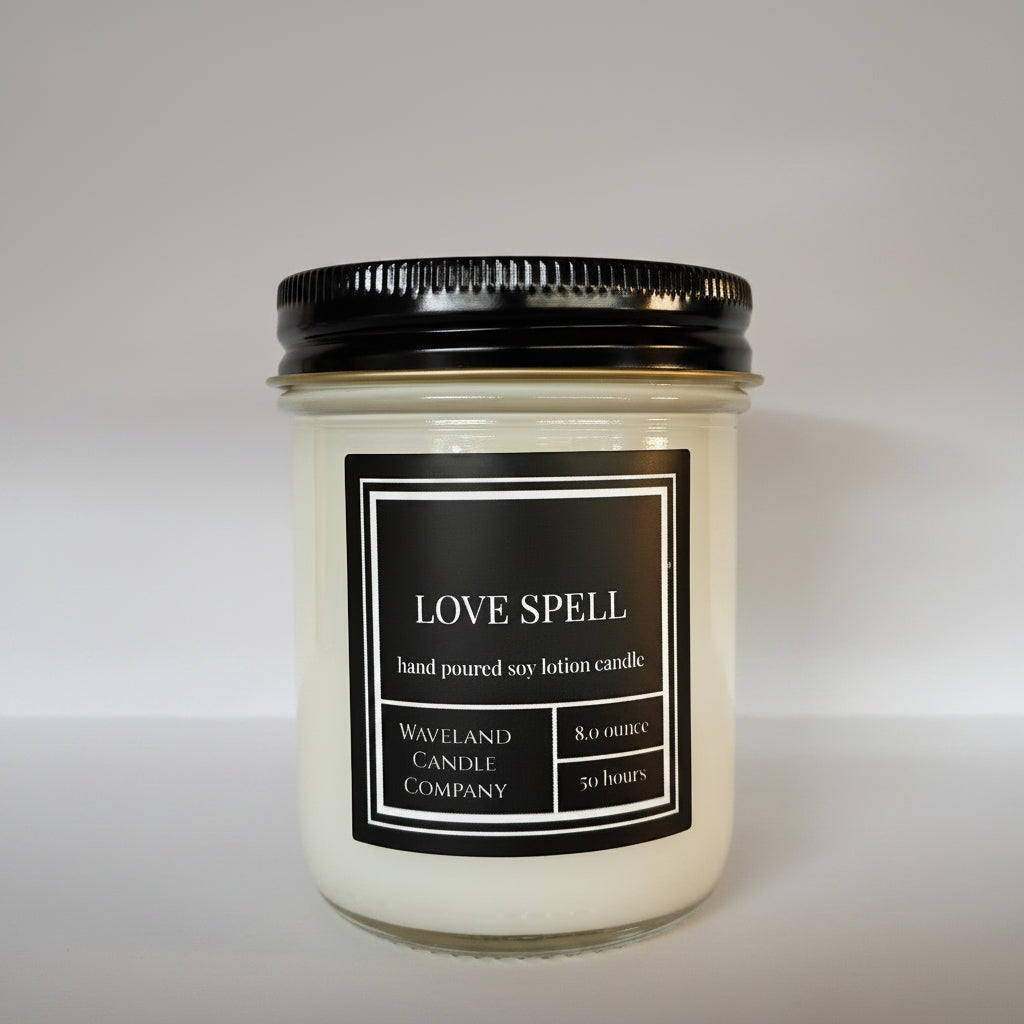 8.0 oz Love Spell Soy Lotion Candle