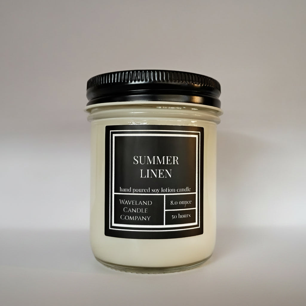 8.0 oz Summer Linen Soy lotion Candle