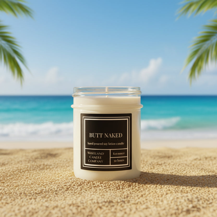 8. 0 Butt Naked Soy Candle - Open 