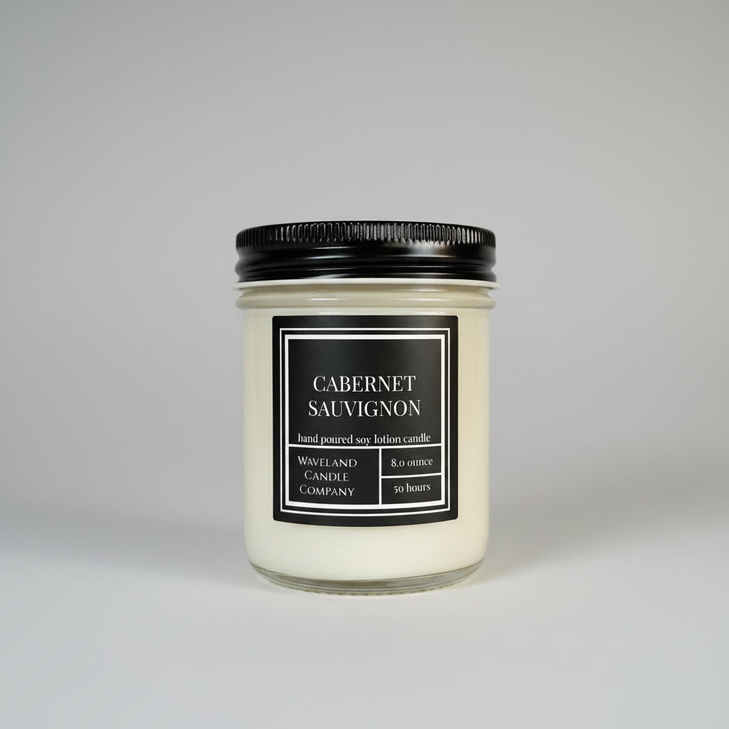 8 oz Cabernet Sauvignon Soy Lotion Candle