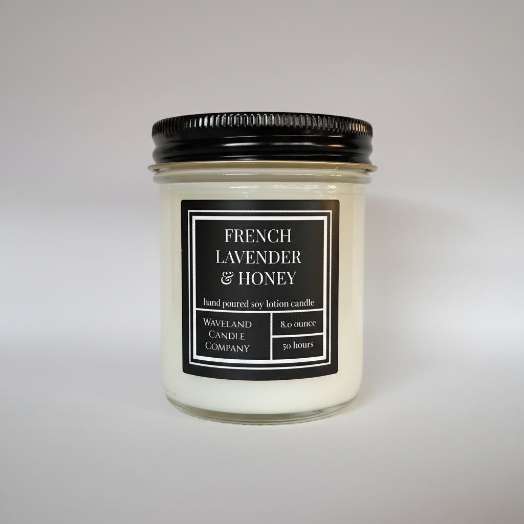 8 oz French Lavender Honey Soy Candle 