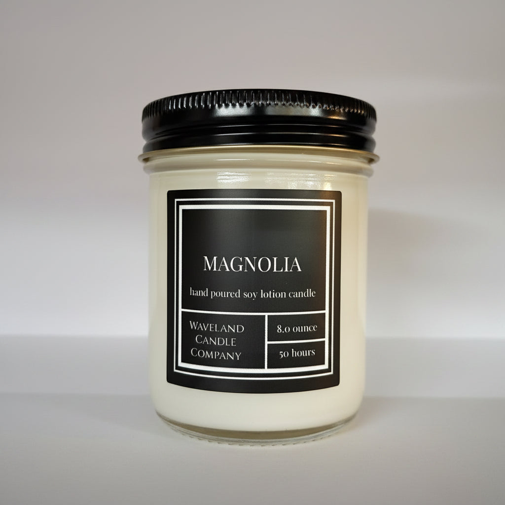 8 oz Magnolia Soy Lotion Candle 