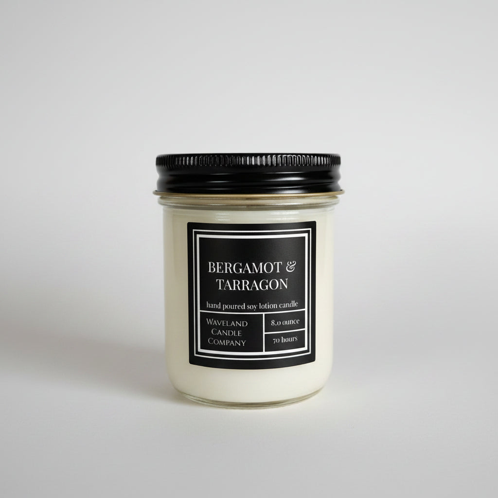 8.0 oz Bergamot & Tarragon Soy Candle