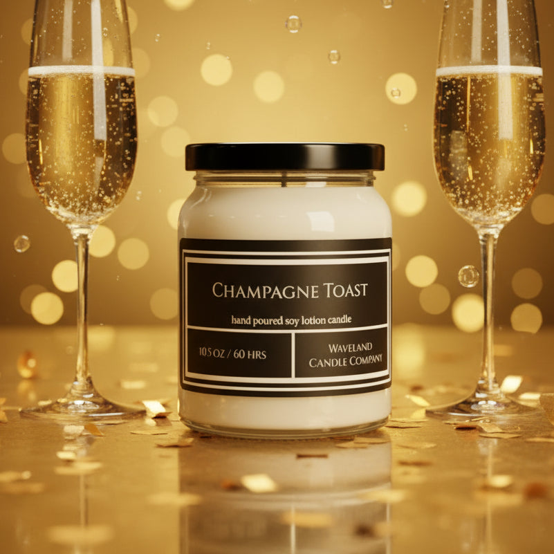 10.5 oz Champagne Toast Soy Lotion Candle