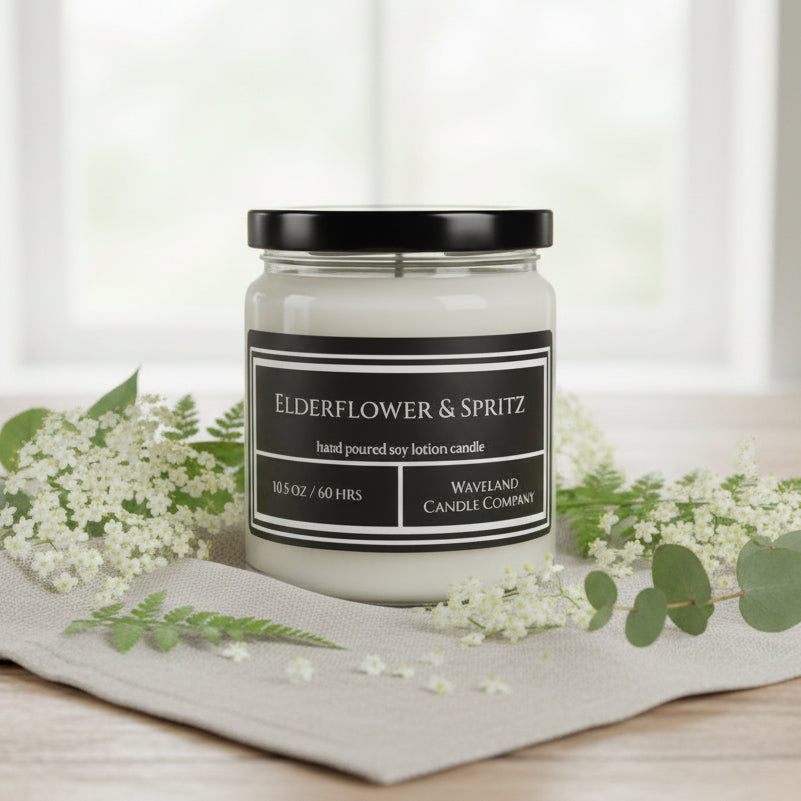 10.5 oz Elderflower & Spritz Soy Lotion Candle