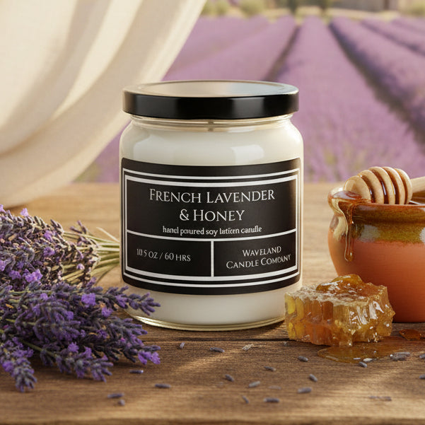 10.5 oz French Lavender & Honey Soy Lotion Candle