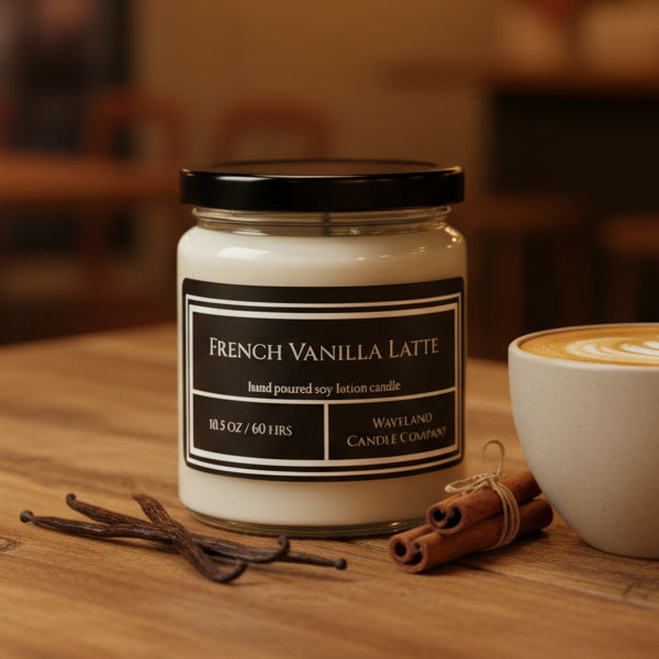 10.5 oz French Vanilla Latte Soy Lotion Candle