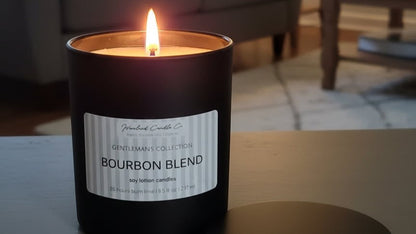 8.5 oz Matte Black Men's Tumbler Soy Lotion Candles