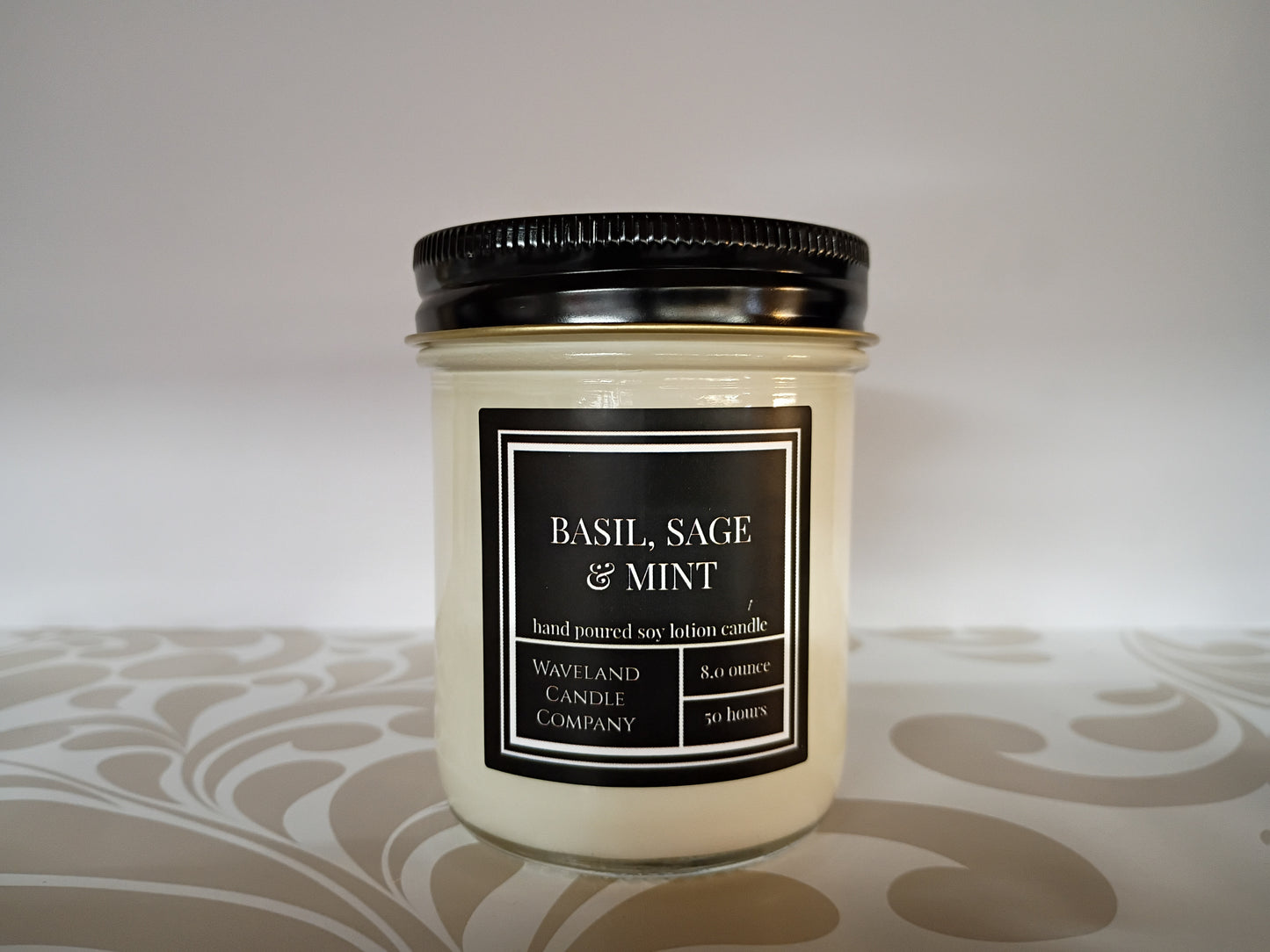 7.5 Ounce Straight Jar Soy Lotion Candle