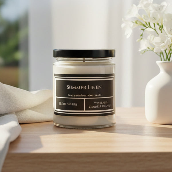10.5 oz Summer Linen Soy Lotion Candle