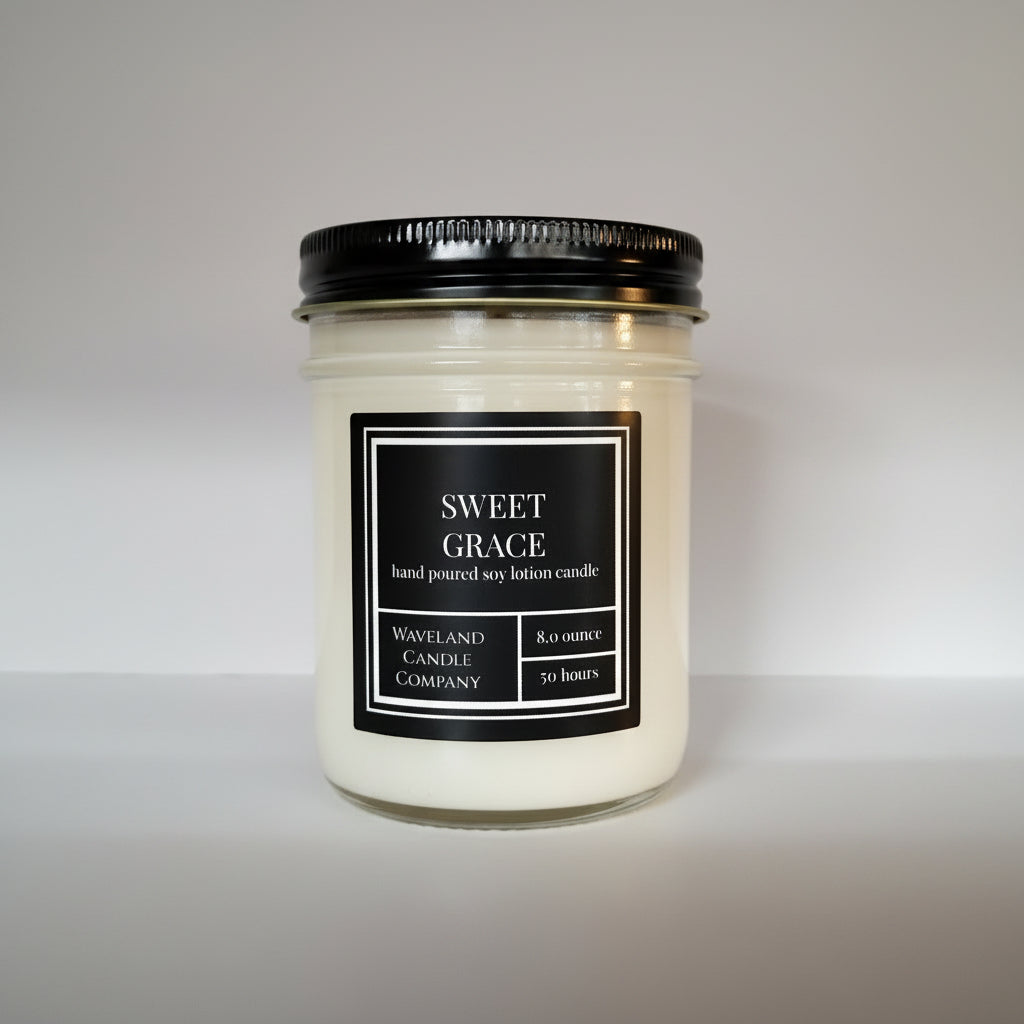 8 oz Sweet Grace Soy Lotion Candle 